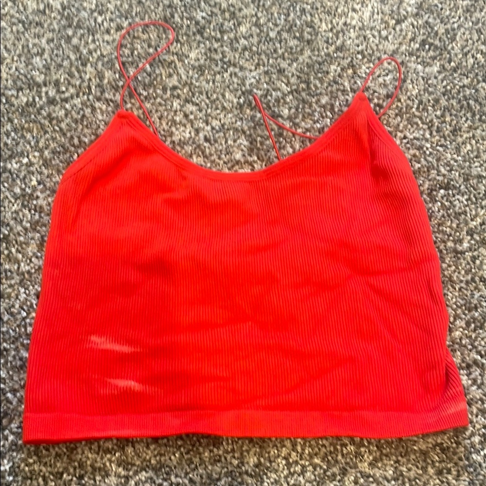 Streetwear Society Red Crop Top